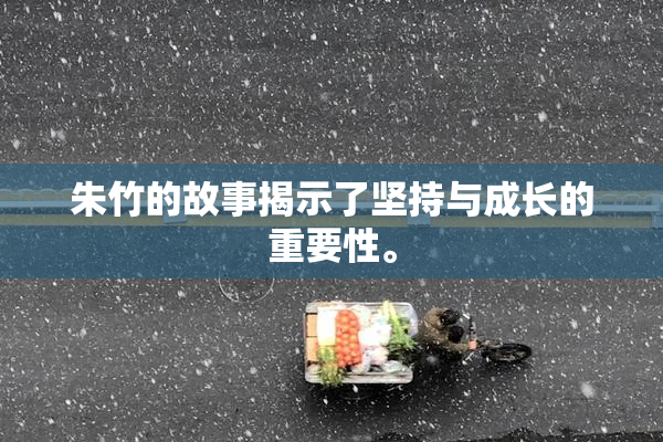 朱竹的故事揭示了坚持与成长的重要性。
