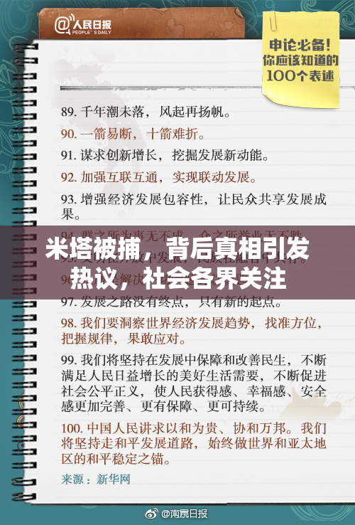 米塔被捕，背后真相引发热议，社会各界关注
