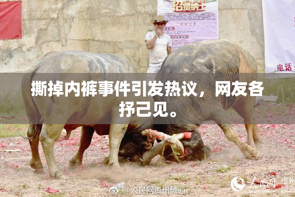 撕掉内裤事件引发热议，网友各抒己见。