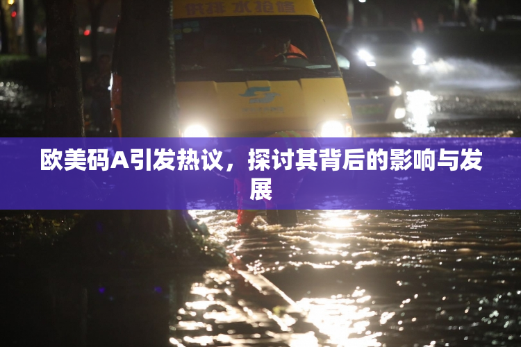 欧美码A引发热议，探讨其背后的影响与发展