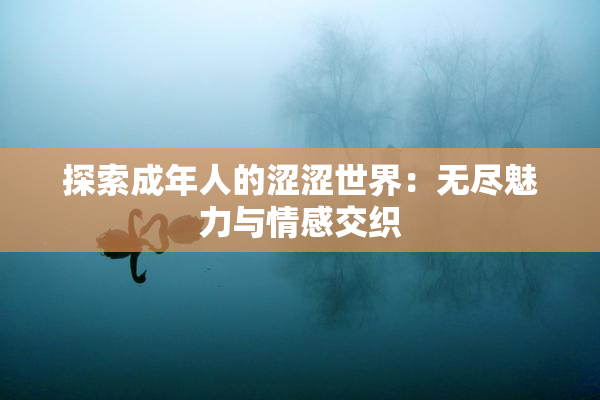 探索成年人的涩涩世界：无尽魅力与情感交织
