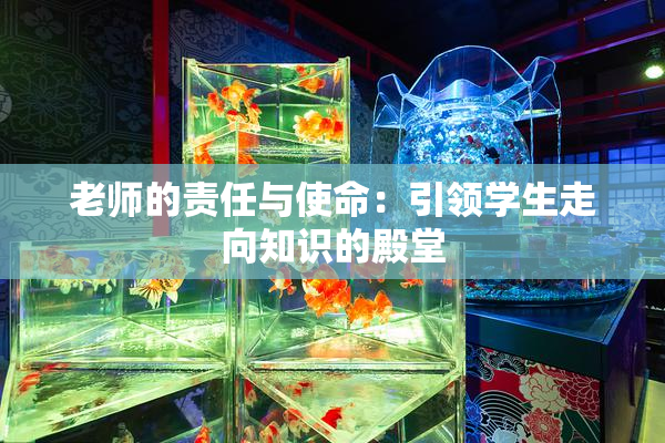 老师的责任与使命：引领学生走向知识的殿堂