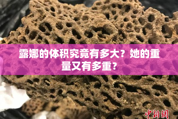露娜的体积究竟有多大？她的重量又有多重？
