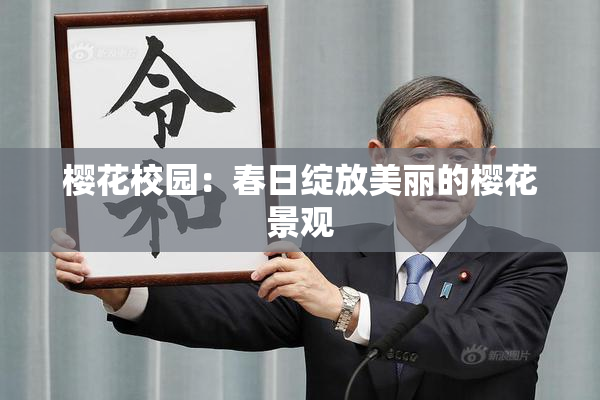樱花校园：春日绽放美丽的樱花景观