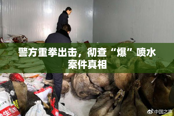 警方重拳出击，彻查“爆”喷水案件真相
