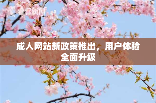成人网站新政策推出，用户体验全面升级