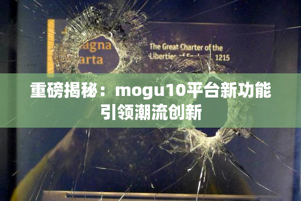 重磅揭秘：mogu10平台新功能引领潮流创新
