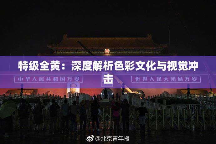 特级全黄：深度解析色彩文化与视觉冲击