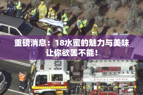 重磅消息：18水蜜的魅力与美味让你欲罢不能！