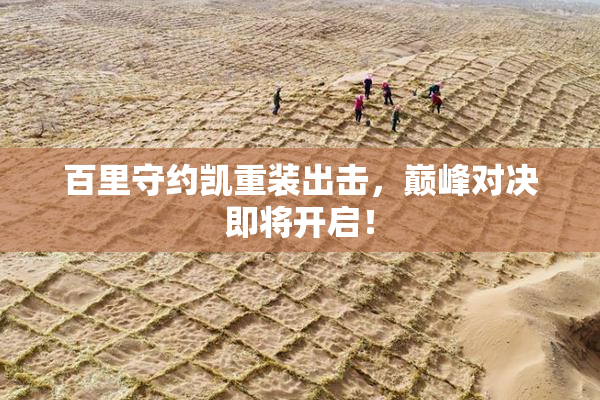 百里守约凯重装出击，巅峰对决即将开启！
