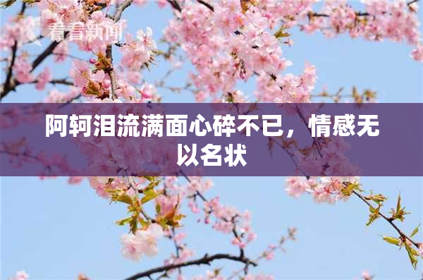 阿轲泪流满面心碎不已，情感无以名状