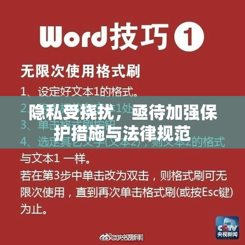 隐私受挠扰，亟待加强保护措施与法律规范