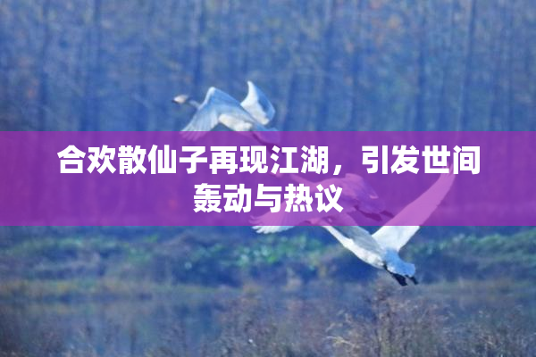 合欢散仙子再现江湖，引发世间轰动与热议