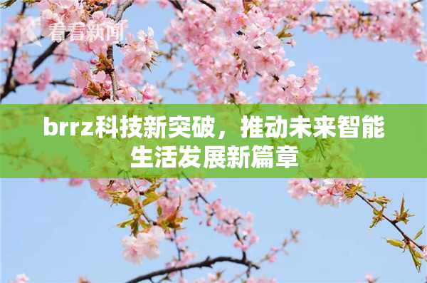 brrz科技新突破，推动未来智能生活发展新篇章