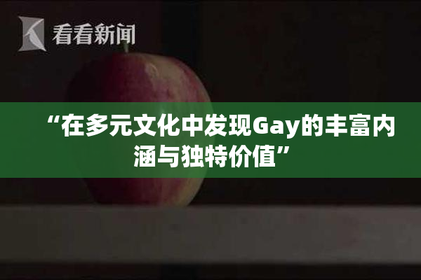“在多元文化中发现Gay的丰富内涵与独特价值”