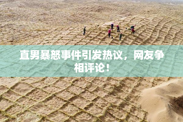 直男暴怒事件引发热议，网友争相评论！