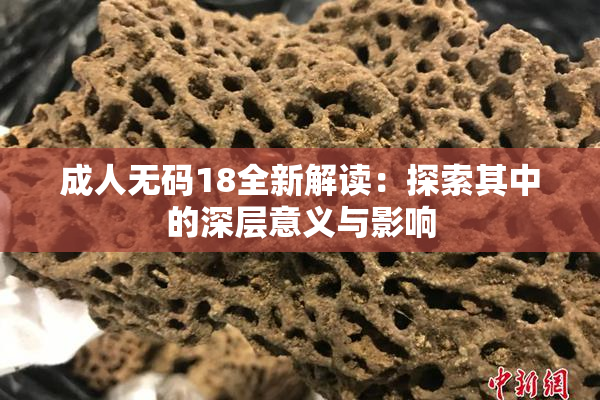 成人无码18全新解读：探索其中的深层意义与影响