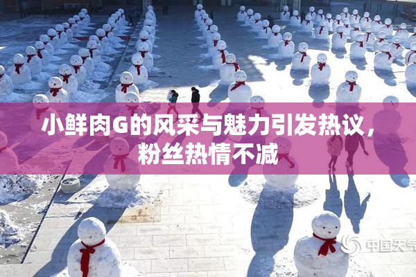 小鲜肉G的风采与魅力引发热议，粉丝热情不减