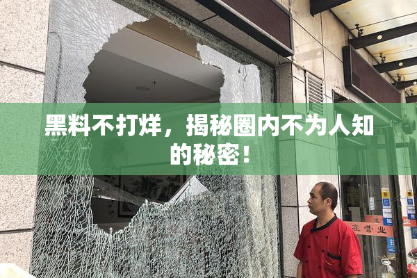 黑料不打烊，揭秘圈内不为人知的秘密！
