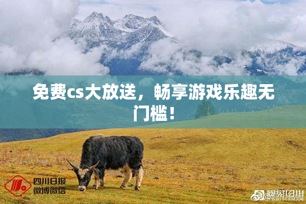 免费cs大放送，畅享游戏乐趣无门槛！