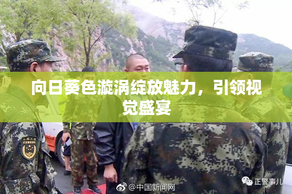 向日葵色漩涡绽放魅力，引领视觉盛宴
