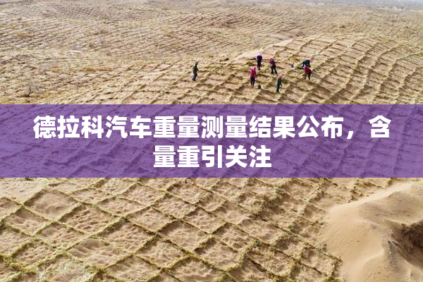 德拉科汽车重量测量结果公布，含量重引关注