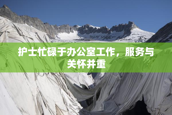 护士忙碌于办公室工作，服务与关怀并重