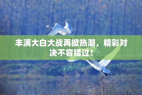 丰满大白大战再掀热潮，精彩对决不容错过！