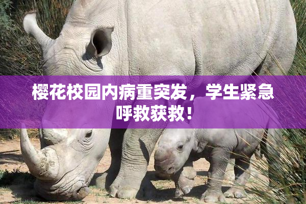 樱花校园内病重突发，学生紧急呼救获救！