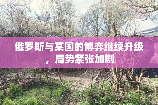 俄罗斯与某国的博弈继续升级，局势紧张加剧