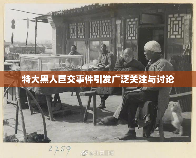 特大黑人巨交事件引发广泛关注与讨论