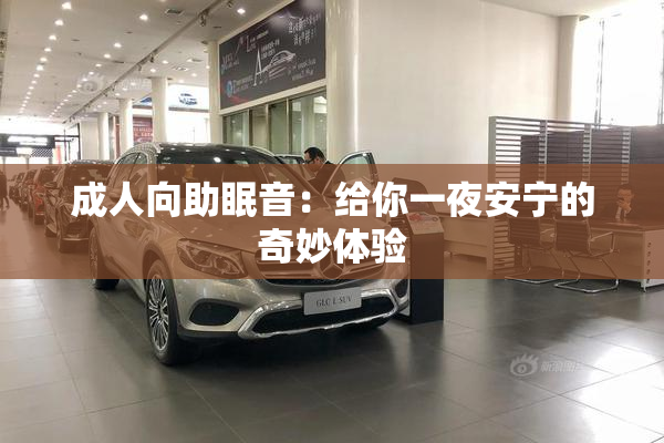 成人向助眠音：给你一夜安宁的奇妙体验