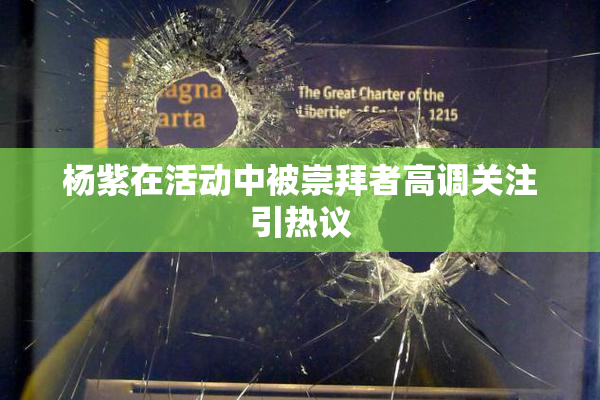 杨紫在活动中被崇拜者高调关注引热议
