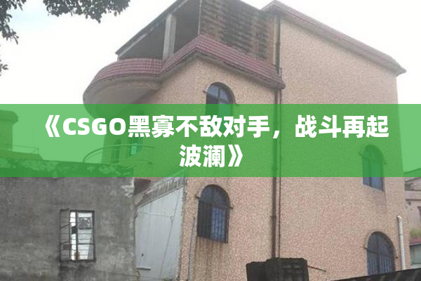 《CSGO黑寡不敌对手，战斗再起波澜》