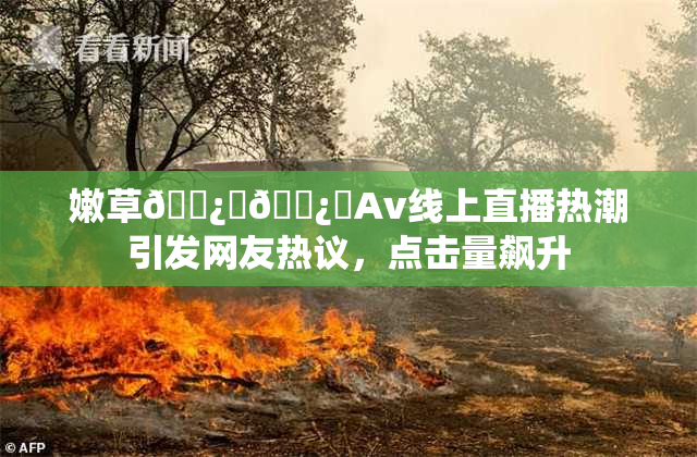 嫩草🌿‌🌿‌Av线上直播热潮引发网友热议，点击量飙升