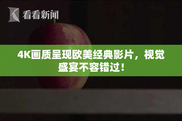 4K画质呈现欧美经典影片，视觉盛宴不容错过！