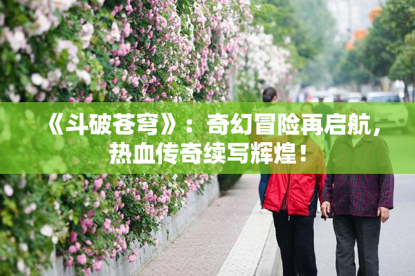 《斗破苍穹》：奇幻冒险再启航，热血传奇续写辉煌！