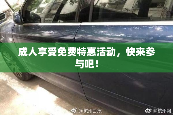 成人享受免费特惠活动，快来参与吧！