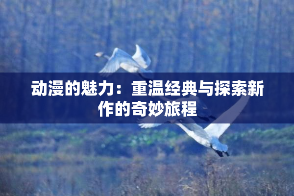 动漫的魅力：重温经典与探索新作的奇妙旅程