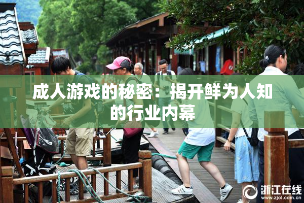 成人游戏的秘密：揭开鲜为人知的行业内幕