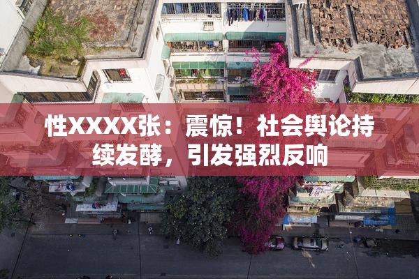 性XXXX张：震惊！社会舆论持续发酵，引发强烈反响