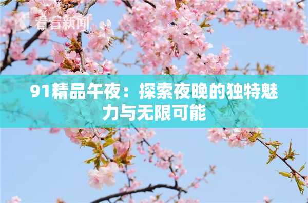 91精品午夜：探索夜晚的独特魅力与无限可能