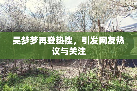 吴梦梦再登热搜，引发网友热议与关注