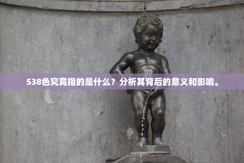 538色究竟指的是什么？分析其背后的意义和影响。