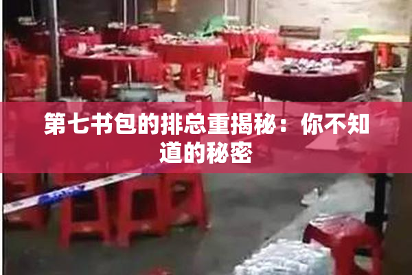 第七书包的排总重揭秘：你不知道的秘密