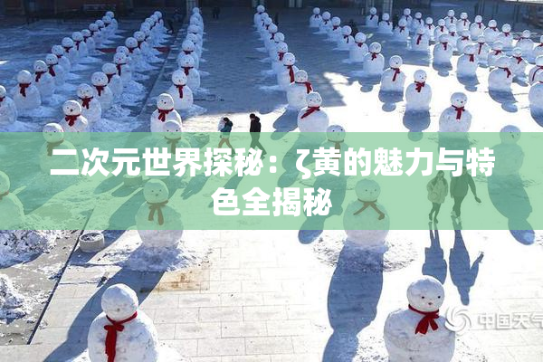 二次元世界探秘：ζ黄的魅力与特色全揭秘
