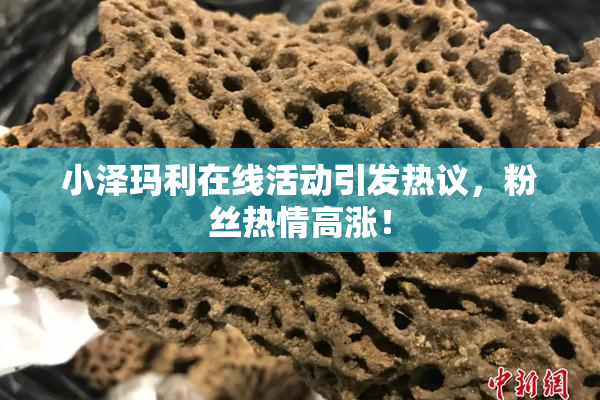 小泽玛利在线活动引发热议，粉丝热情高涨！