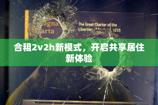 合租2v2h新模式，开启共享居住新体验