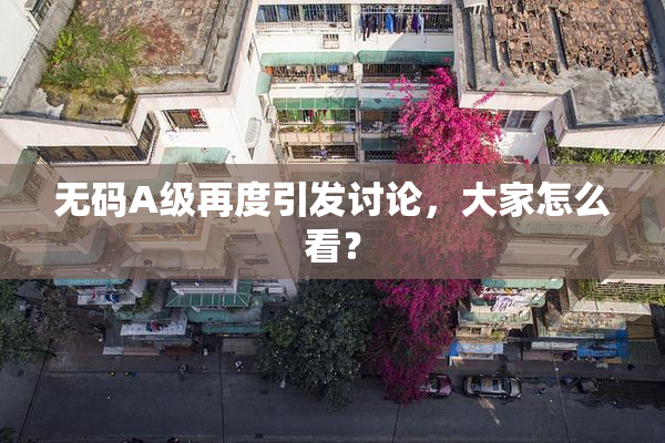 无码A级再度引发讨论，大家怎么看？