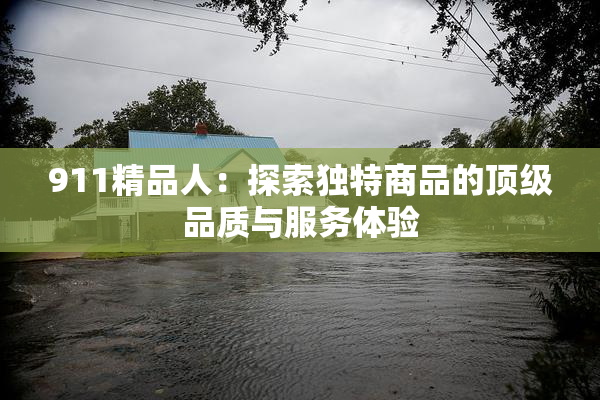 911精品人：探索独特商品的顶级品质与服务体验